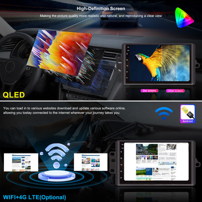 For Buick Park Avenue 1995-2005 Radio upgrade,7-inch QLED 8-Core CPU,touch screen Stereo,Wireless CarPlay & Android Auto,keep OEM Controls