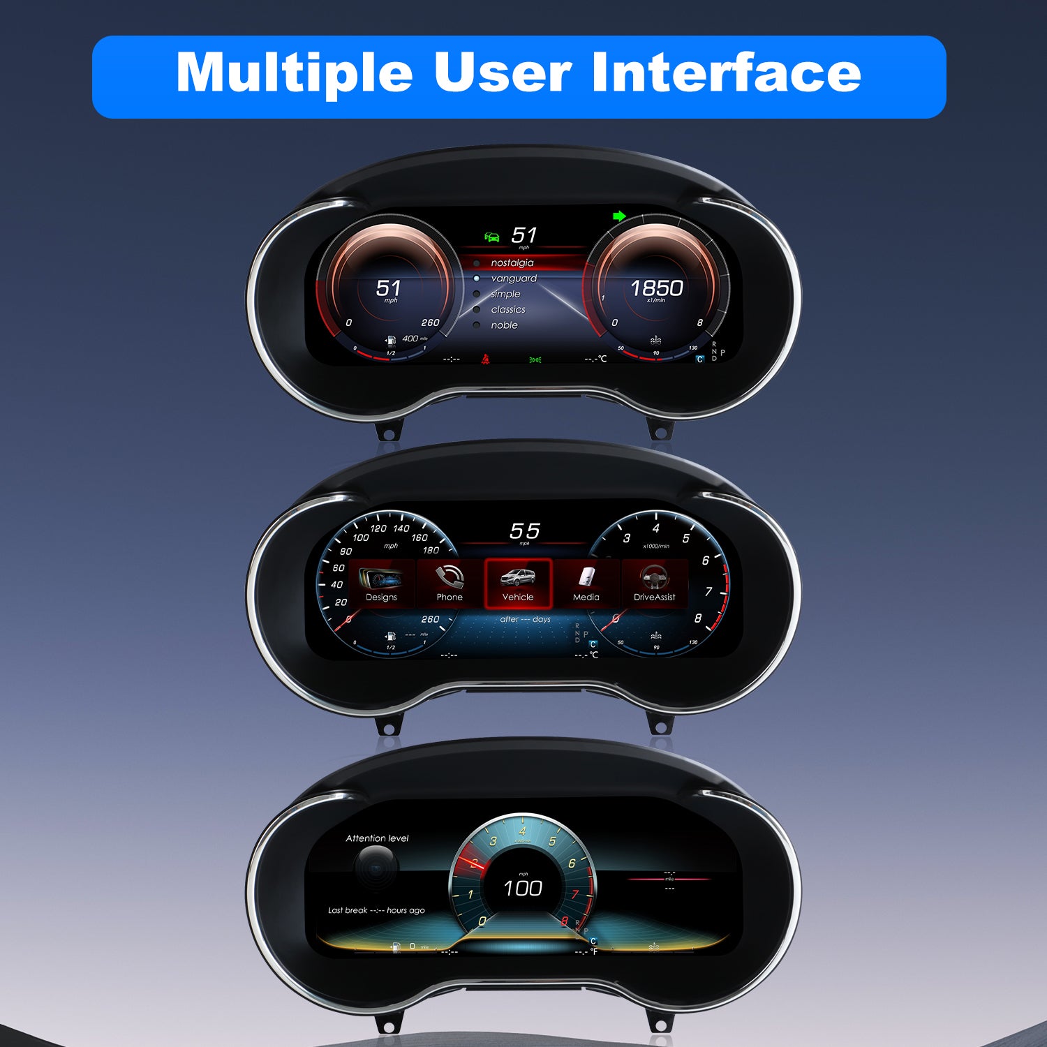 Benz C-Class Digital Instrument Cluster 2016-2020 | 12.3" QLED - Topdisplay 2016 / 2017 / 2018 / 2019 / 2020
