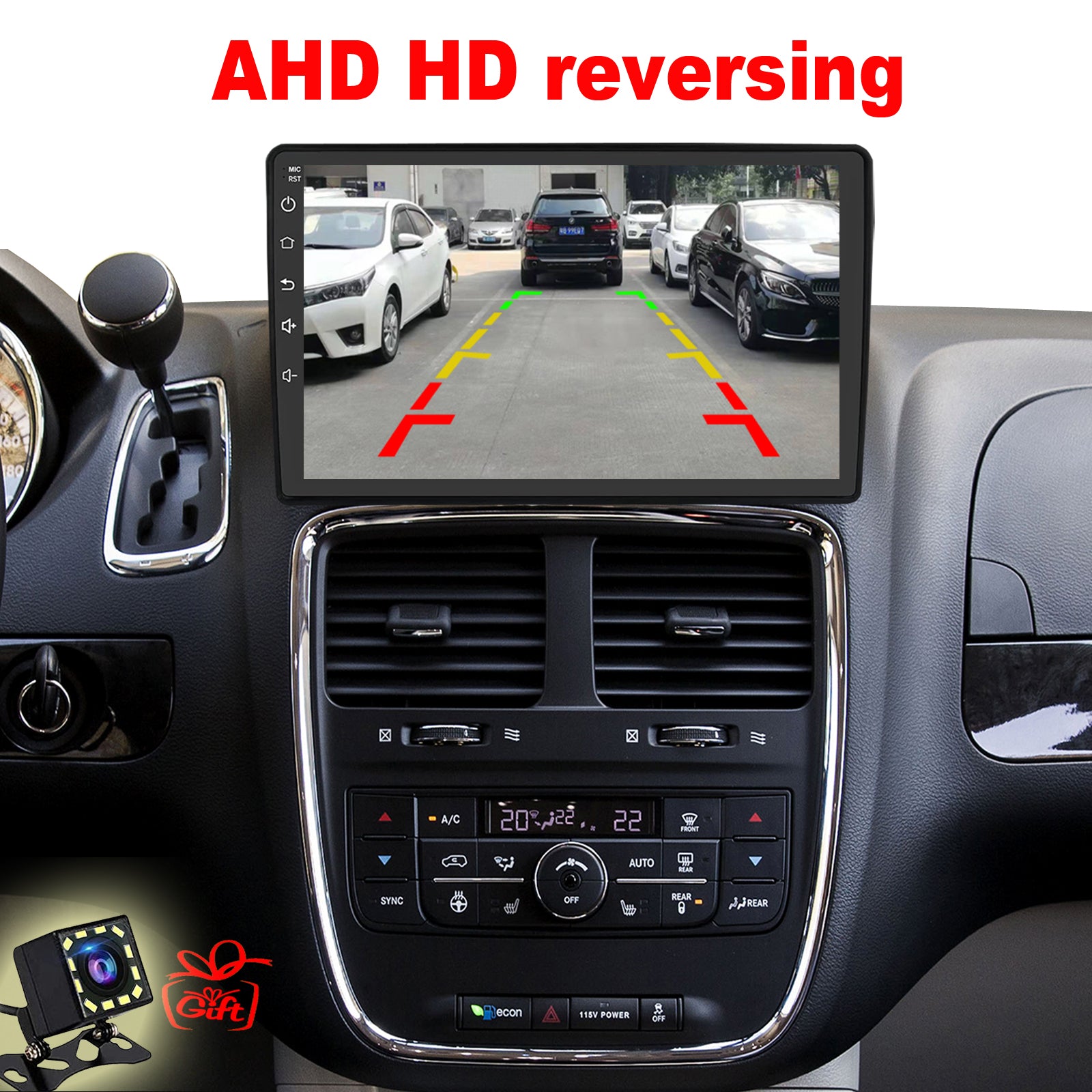 Dodge Grand Caravan Radio upgrade 2011-2020 CarPlay Stereo Screen - Topdisplay 2011 2012 2013 2014 2015 2016 2017 2018 2019 2020 Replacement Headunit Apple Android Auto Accessories Pantalla Estéreo 