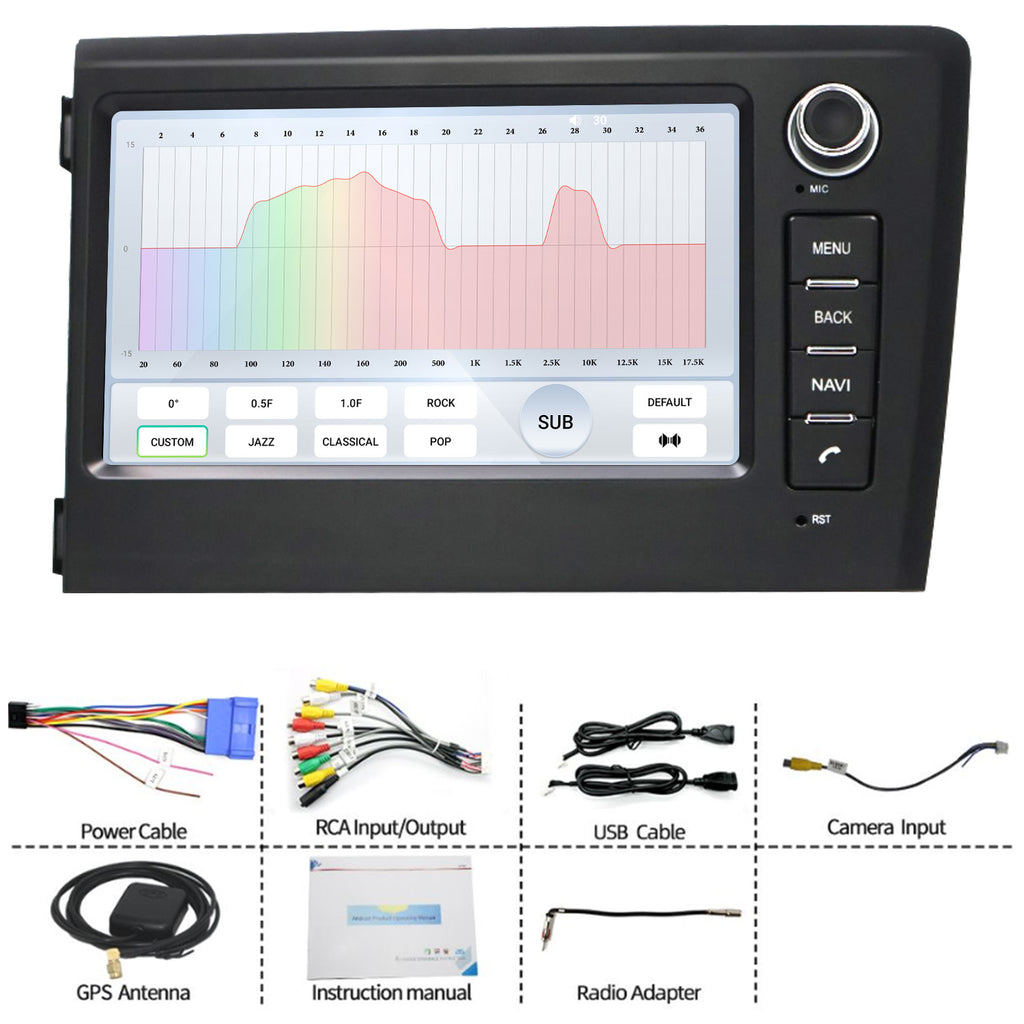 For Volvo S60 2001-2005 Radio upgrade,7-inch QLED 8-Core CPU,touch screen Stereo,Wireless CarPlay & Android Auto,Free camera