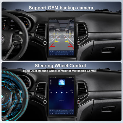 Jeep Grand Cherokee 2014-2021 14.5" CarPlay Radio | Topdisplay 2014 2015 2016 2017 2018 2019 2020 2021 Jeep Grand Cherokee