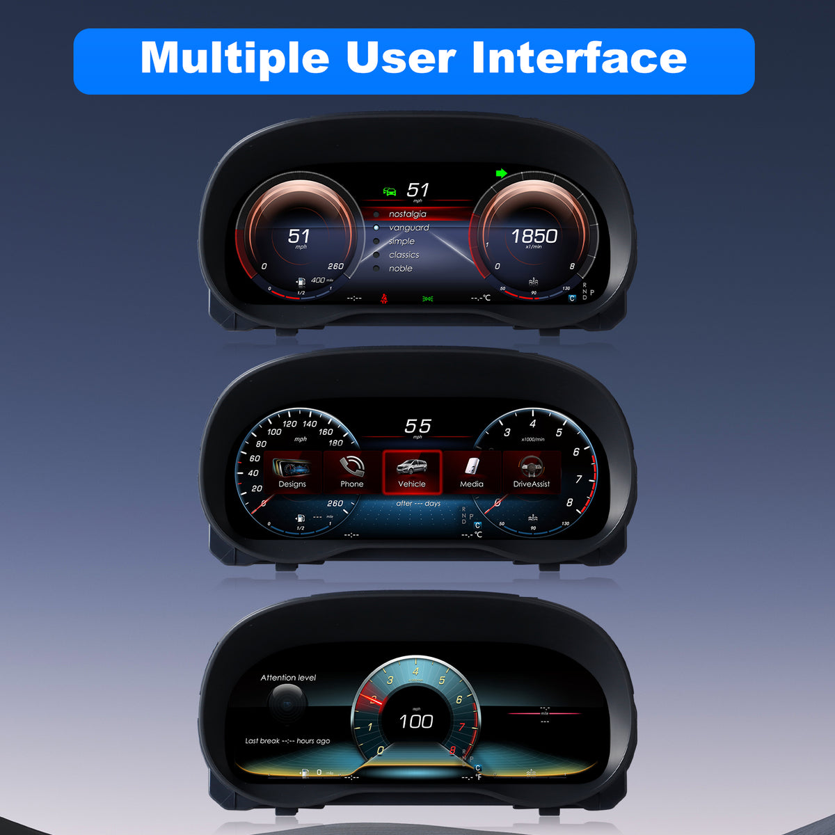 Benz Vito Digital Instrument Cluster 2024 | 12.3" QLED - Topdisplay 2024