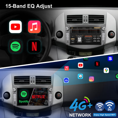 Toyota RAV4 radio 2006-2012 Upgrade CarPlay Screen- Topdisplay 2006 2007 2008 2009 2010 2011 2012 Toyota RAV4 Upgrade Stereo Headunit Apple Carplay Android Auto Pantalla Estéreo