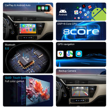 Load image into Gallery viewer, For Toyota Corolla 2017-2019 Radio upgrade,9-inch QLED 8-Core CPU,touch screen Stereo,Wireless CarPlay &amp; Android Auto,keep OEM Controls