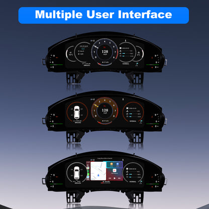 Porsche Cayenne Digital Instrument Cluster 2002-2009 | 12.3" QLED - Topdisplay 2002 2003 2004 2005 2006 2007 2008 2009