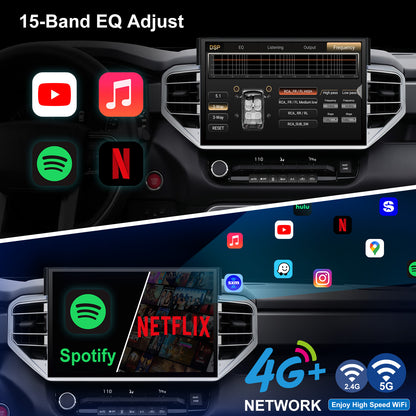 Toyota Tundra radio 2022-2026 Upgrade CarPlay Screen- Topdisplay 2022 2023 2024 2025 2026 Toyota Tundra Upgrade Stereo Headunit Apple Carplay Android Auto Pantalla Estéreo