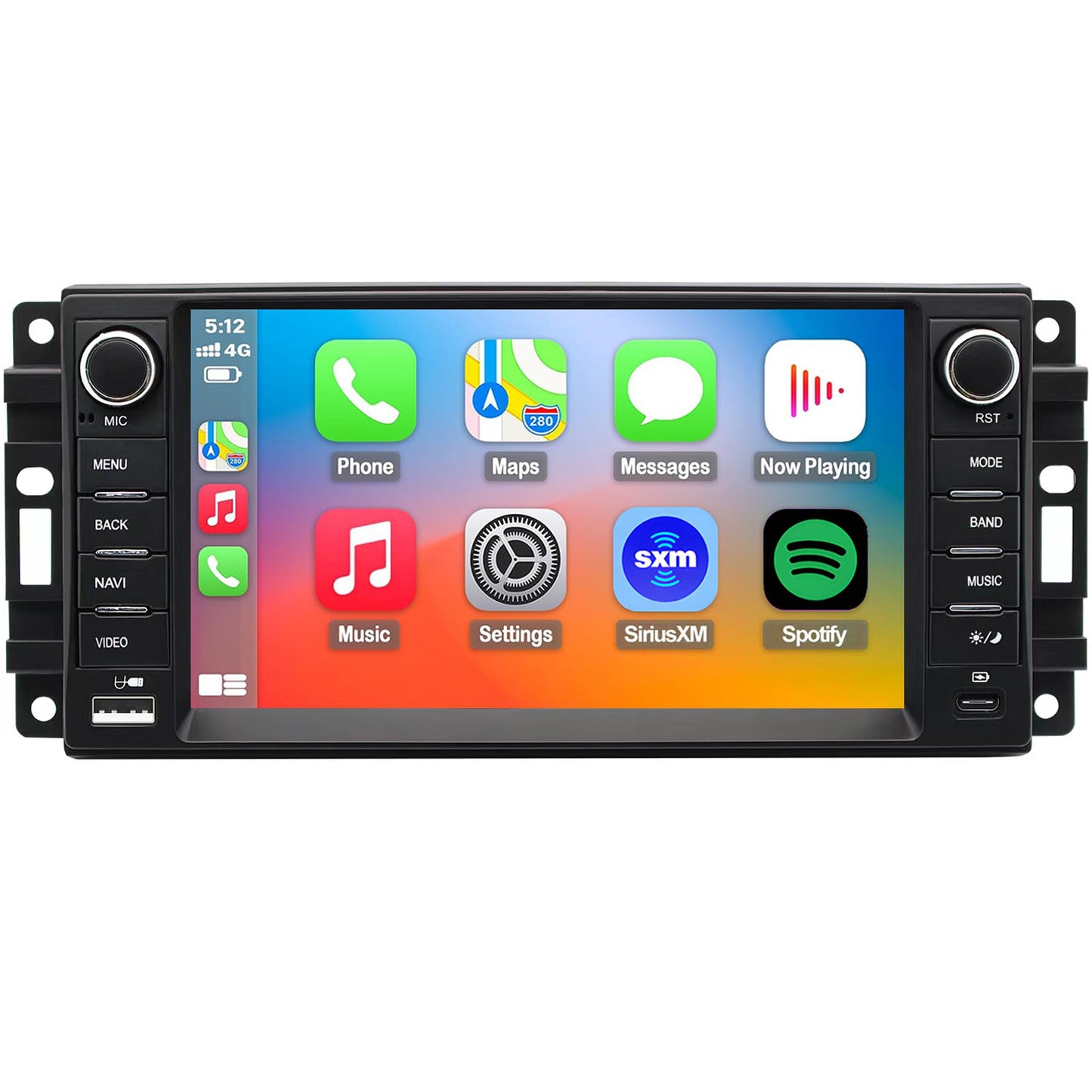 Jeep Wrangler radio 2007-2017 CarPlay Stereo Screen - Topdisplay 2015 2016 2017 Jeep Wrangler Replacement Headunit Apple Android Auto Accessories Pantalla Estéreo