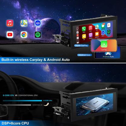 Chevy Corvette Radio upgrade 1997-2004 CarPlay Stereo Screen - Topdisplay 1997 1998 1999 2000 2001 2002 2003 2004 Chevrolet Replacement Headunit Apple Android Auto Accessories Pantalla Estéreo
