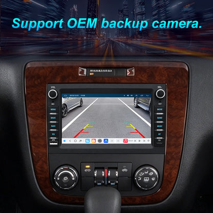 For Chevrolet Chevy Impala 2006-2013 Radio Upgrade, 7-inch QLED Touch Screen Stereo, 8-Core CPU, Wireless CarPlay & Android Auto, Retains OEM Controls, Free Backup Camera Included