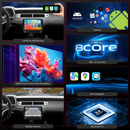 Chevy Camaro Radio upgrade 1996-2005 CarPlay Stereo Screen -Topdisplay 2010 2011 2012 2013 2014 2015 Chevrolet