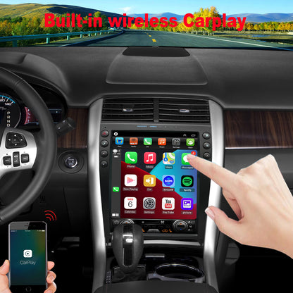 For Ford Edge 2011-2014 Radio upgrade, 12.1-inch QLED 8-Core CPU, touch screen Stereo, Wireless CarPlay & Android Auto, Free camera