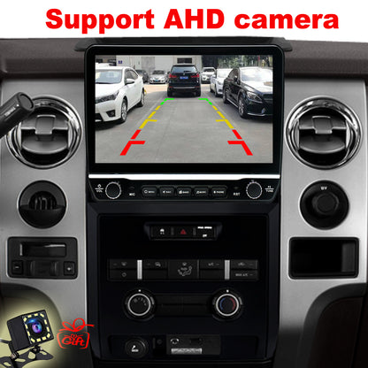 For Ford F150 2009-2012 Radio upgrade,10.1-inch QLED 8-Core CPU,touch screen Stereo,Wireless CarPlay & Android Auto,Free camera,Manual AC ONLY