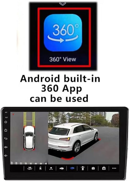 360-Degree Panoramic Camera System for Android, 3D 1080P, with Mounting Accessories and Video Cables