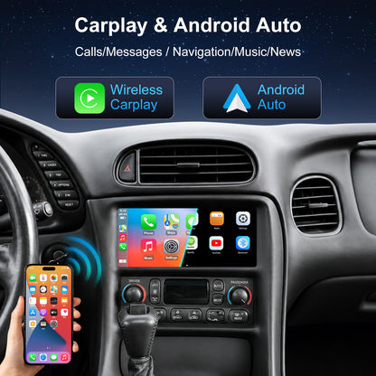 For Chevrolet Chevy Corvette C5 1997-2004 Radio upgrade,6.8-inch QLED  8-Core CPU,touch screen Stereo,Wireless CarPlay & Android Auto，Free camera