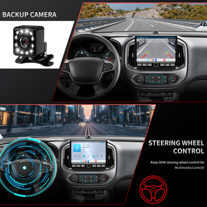 Chevy Colorado Radio upgrade 2015-2018 CarPlay Stereo Screen - Topdisplay 2015 2016 2017 2018 Chevrolet Replacement Headunit Apple Android Auto Accessories Pantalla Estéreo