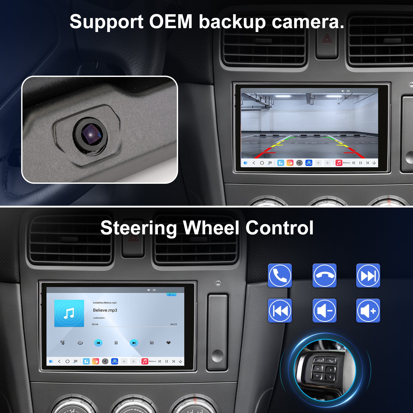 For Subaru Forester 2002-2008 radio Upgrade CarPlay Screen- Topdisplay 2002 2003 2004 2005 2006 2007 2008 Subaru Forester Upgrade Stereo Headunit Apple Carplay Android Auto Pantalla Estéreo