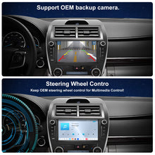 Load image into Gallery viewer, For Toyota Camry 2012-2014 Radio upgrade,9-inch QLED  8-Core CPU,touch screen Stereo,Wireless CarPlay &amp; Android Auto,keep OEM Controls