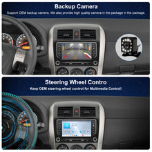 Load image into Gallery viewer, For Toyota Corolla 2009-2013 Radio upgrade,9-inch QLED 8-Core CPU,touch screen Stereo,Wireless CarPlay &amp; Android Auto,keep OEM Controls