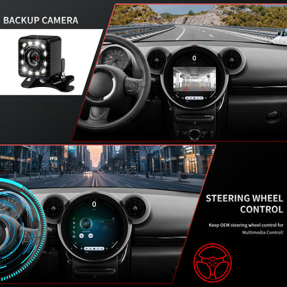 BMW MINI Radio upgrade 2011-2016 CarPlay Stereo Screen - Topdisplay 2011 2012 2013 2014 2015 2016 Replacement Headunit Apple Android Auto Accessories Pantalla Estéreo