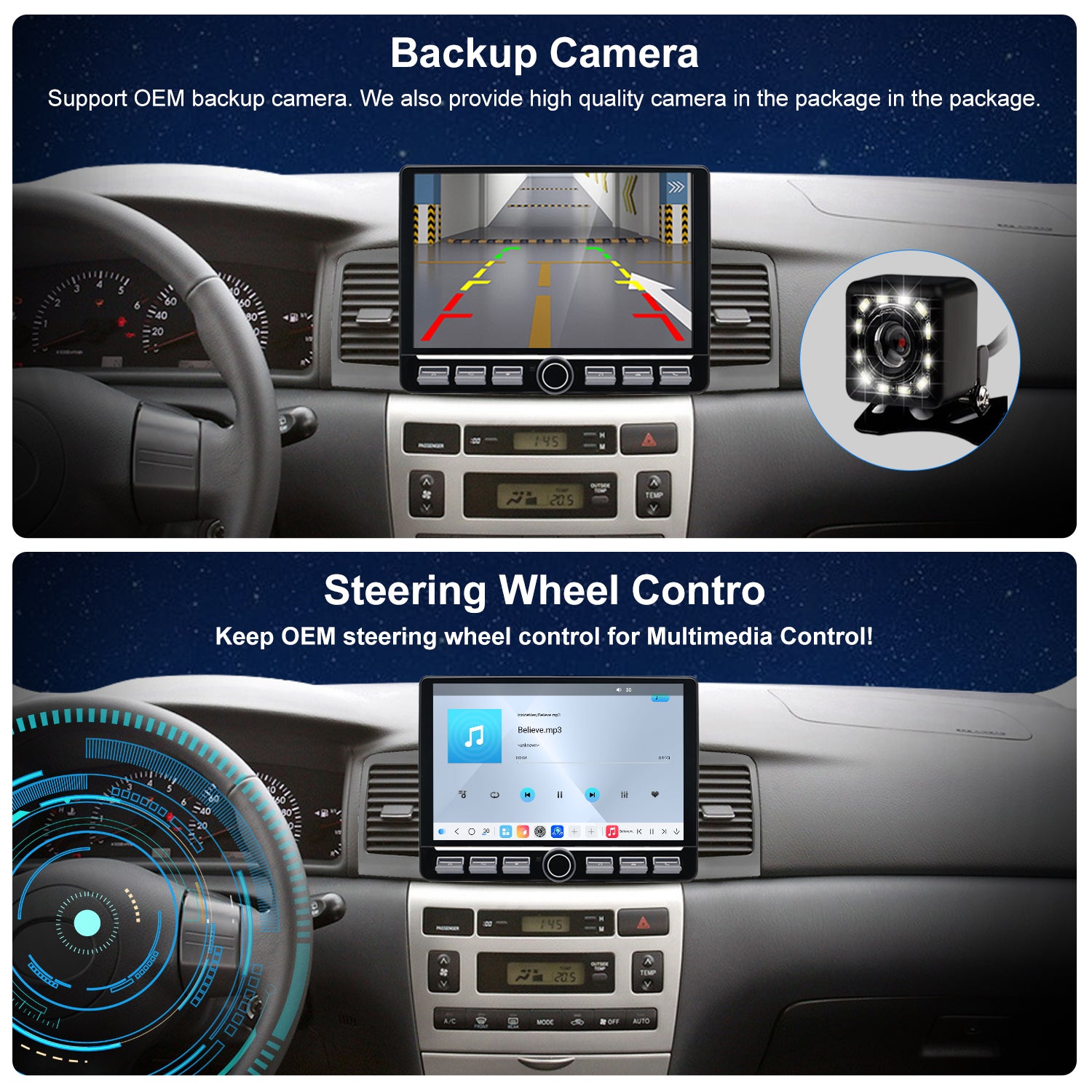 Toyota Corolla 2004 2005 2006 2007 2008 Car Stereo Upgrade