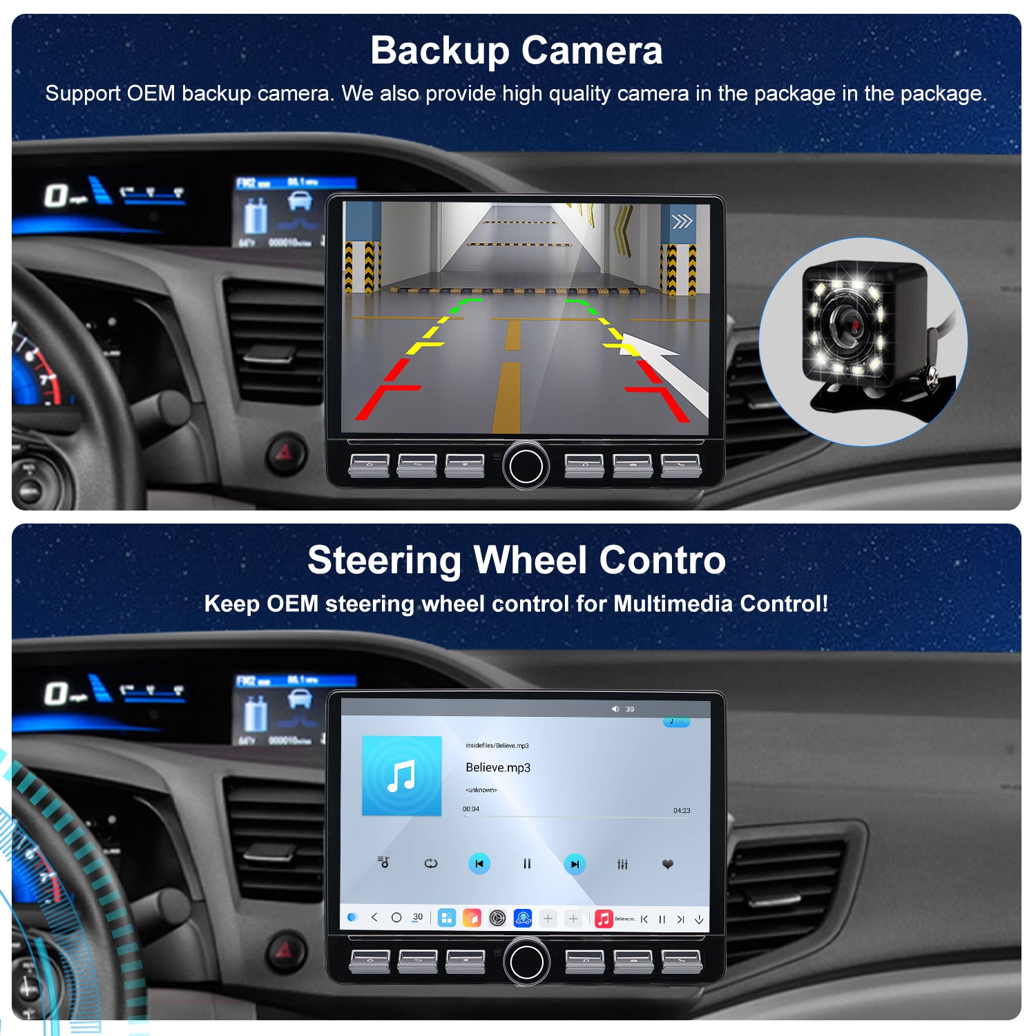 Honda Civic Radio upgrade 2012 CarPlay Stereo Screen - Topdisplay 2012 Replacement Headunit Apple Android Auto Accessories Pantalla Estéreo