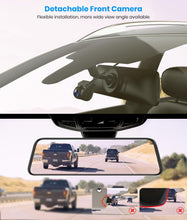 Load image into Gallery viewer, For Ford F150 2015-2022 Dash Cam &amp; Streaming Rear Mirror Replacement – 4K 2160P/FHD Dash Camera for Cars, 9.66-inch IPS Screen, OEM Look