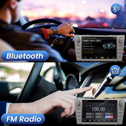 For Toyota Camry 2007-2011 Radio upgrade,9-inch QLED  8-Core CPU,touch screen Stereo,Wireless CarPlay & Android Auto,keep OEM Controls