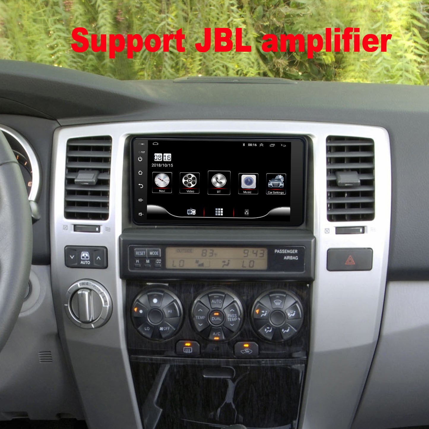 For Toyota 4Runner 2003-2009 Radio upgrade,7-inch QLED 8-Core CPU,touch screen Stereo,Wireless CarPlay & Android Auto,Back camera
