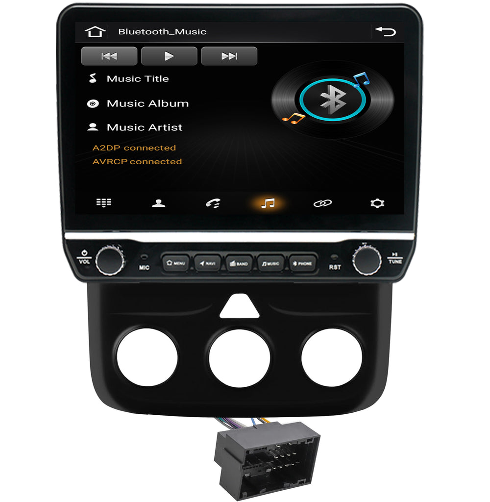 for Dodge RAM 1500/2500/3500 2013-2018 Radio upgrade,10.1-inch QLED 8-Core CPU,touch screen Stereo,Wireless CarPlay & Android Auto,manual AC Only