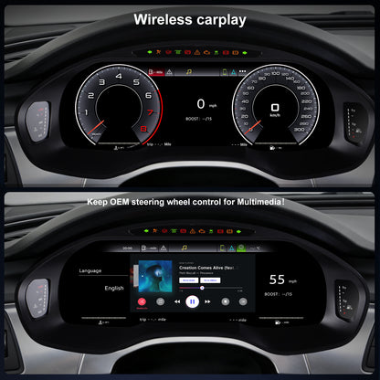 Audi A7 Digital Instrument Cluster 2013-2018 | 12.3" QLED - Topdisplay 2013 / 2014 / 2015 / 2016 / 2017 / 2018