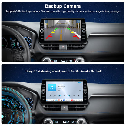 Topdisplay 2019 2020 2021 2022 Toyota RAV4 Upgrade Stereo Headunit Apple Carplay Android Auto Pantalla Estéreo