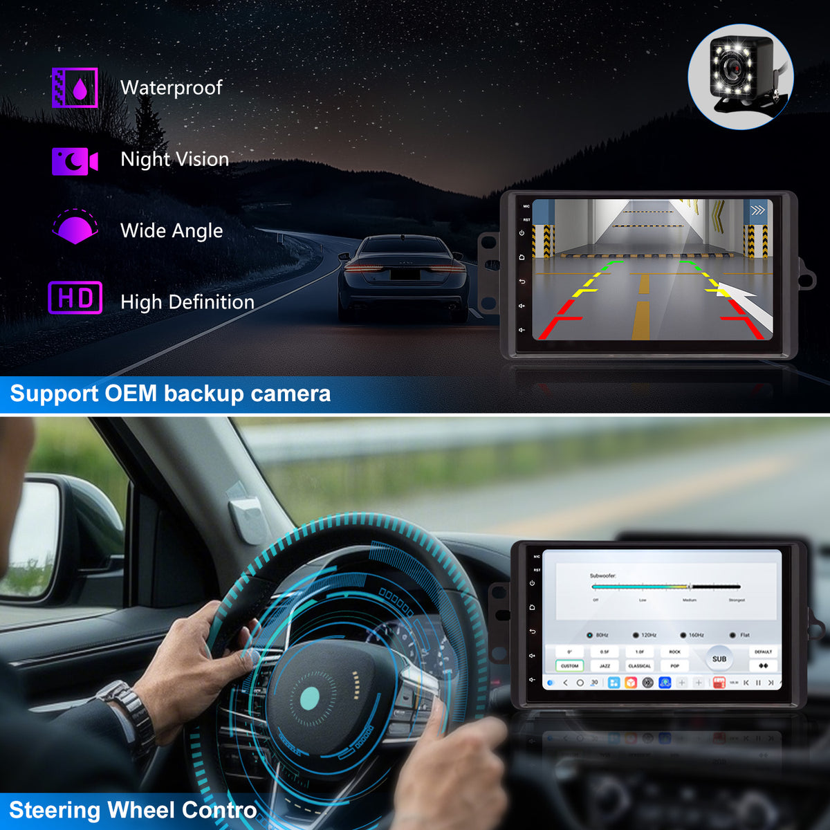 For Buick Park Avenue 1995-2005 Radio upgrade,7-inch QLED 8-Core CPU,touch screen Stereo,Wireless CarPlay & Android Auto,keep OEM Controls