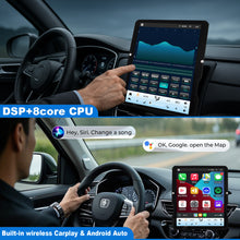 Load image into Gallery viewer, for Jeep Wrangler 2018-2023 Radio upgrade,12.1-inch QLED 8-Core CPU,touch screen Stereo,Wireless CarPlay &amp; Android Auto,keep OEM Controls
