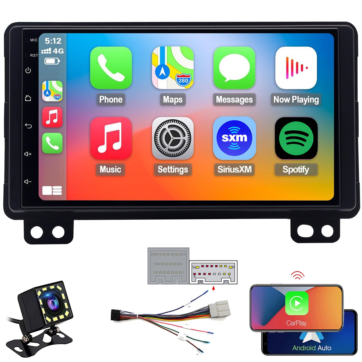 Lincoln Navigator Radio (with NAV – THX amp) upgrade 2003-2006 CarPlay Stereo - Topdisplay 2003 2004 2005 2006 Lincoln Navigator Stereo Upgrade Touch Screen Headunit Apple Carplay Android Auto Accessories Estéreo Pantalla