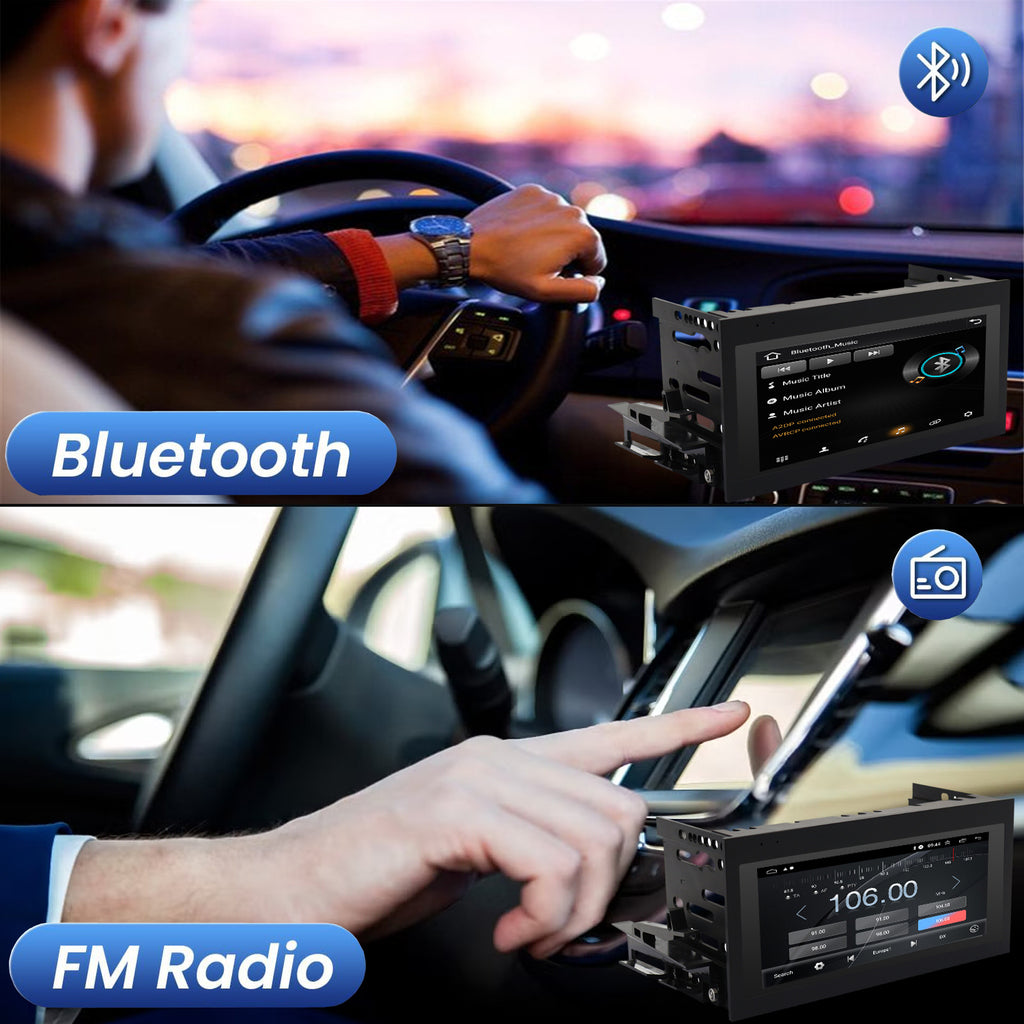 for GMC Yukon 1998-2002 Radio upgrade,6.8-inch QLED 8-Core CPU,touch screen Stereo,Wireless CarPlay & Android Auto,Free camera