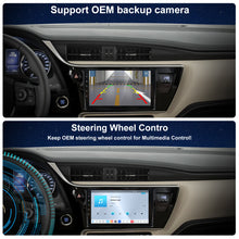 Load image into Gallery viewer, For Toyota Corolla 2017-2019 Radio upgrade,9-inch QLED 8-Core CPU,touch screen Stereo,Wireless CarPlay &amp; Android Auto,keep OEM Controls