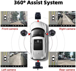 360-Degree Panoramic Camera System for Android, 3D 1080P, with Mounting Accessories and Video Cables