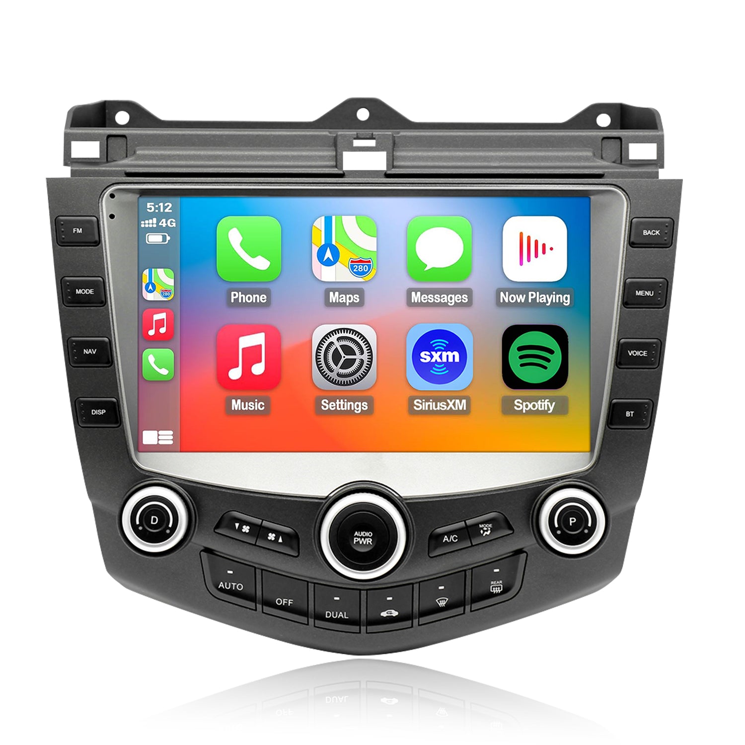 Honda Accord 7th Gen Radio upgrade 2003-2007 CarPlay Stereo Screen - Topdisplay 2003 2004 2005 2006 2007 Replacement Headunit Apple Android Auto Accessories Pantalla Estéreo