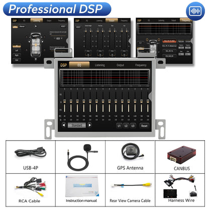 For Dodge Challenger 2015-2023 Radio upgrade,8.4-inch QLED 8-Core CPU,touch screen Stereo,Wireless CarPlay & Android Auto