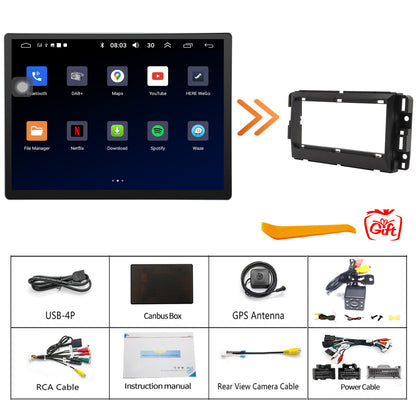Chevy Silverado Radio upgrade 2007-2013 CarPlay Stereo Screen-Topdisplay 2007 2008 2009 2010 2011 2012 2013 Chevrolet Replacement Headunit Apple Android Auto Accessories Pantalla Estéreo