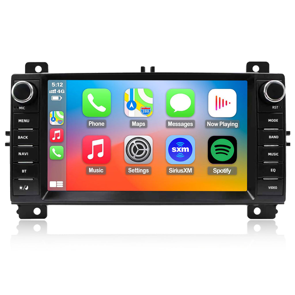 For Jeep Grand Cherokee 2010-2013 Radio upgrade,7-inch QLED 8-Core CPU,touch screen Stereo,Wireless CarPlay & Android Auto,Free camera