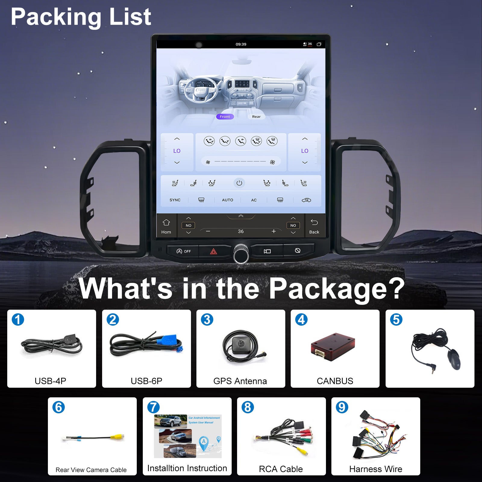 Ford Bronco Sport Radio upgrade 2021-2024 CarPlay Stereo - Topdisplay 2021 2022 2023 2024 Upgrade Touch Screen Headunit Apple Carplay Android Auto