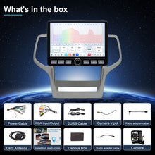 Load image into Gallery viewer, For Jeep Grand Cherokee 2011-2013 Radio upgrade,10.2-inch QLED 8-Core CPU,touch screen Stereo,Wireless CarPlay &amp; Android Auto,Free camera