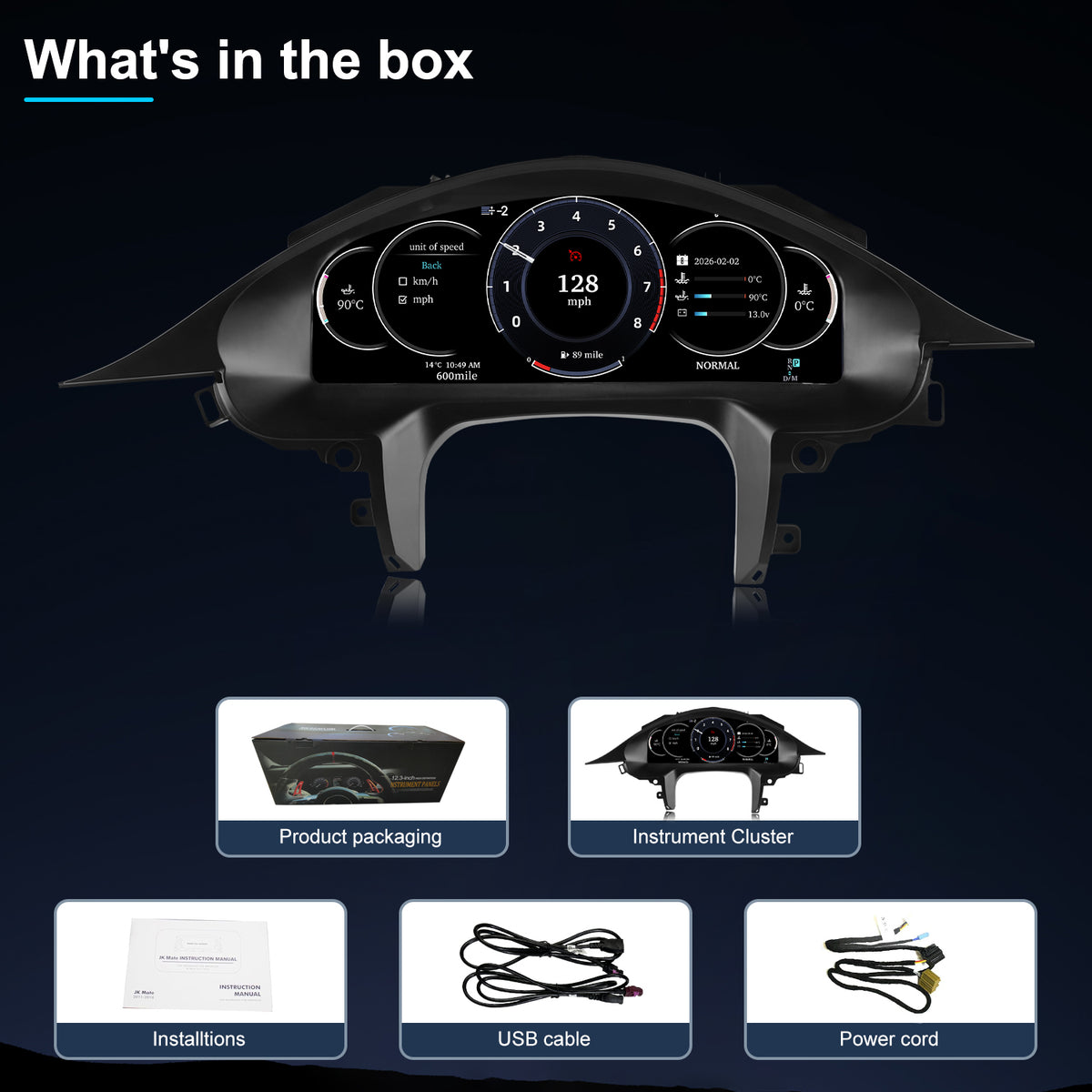 Porsche Panamera Digital Instrument Cluster 2010-2016 | 12.3" QLED - Topdisplay 2010 2011 2012 2013 2014 2015 2016