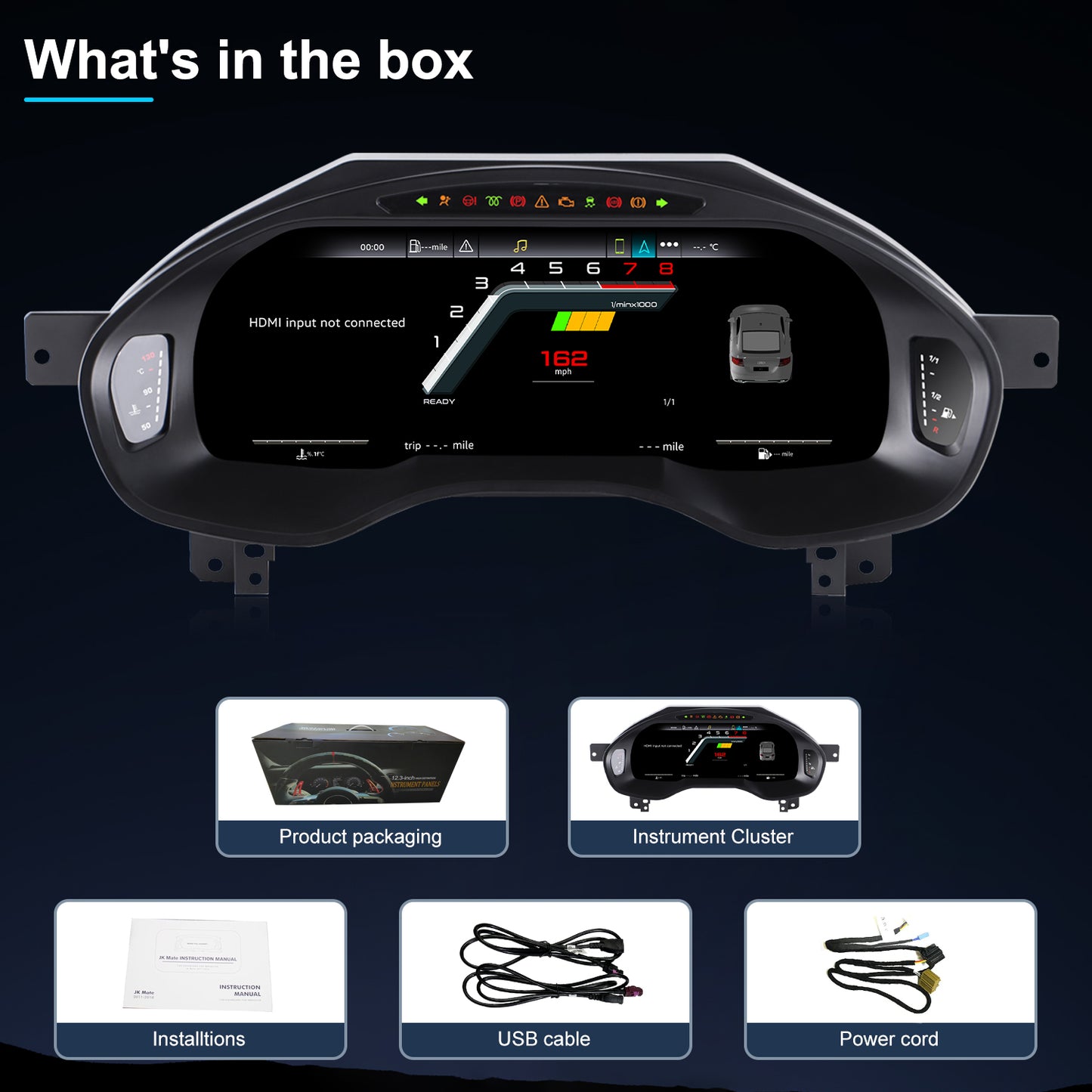 Audi A6 Digital Instrument Cluster 2013-2018 | 12.3" QLED - Topdisplay 2013 / 2014 / 2015 / 2016 / 2017 / 2018