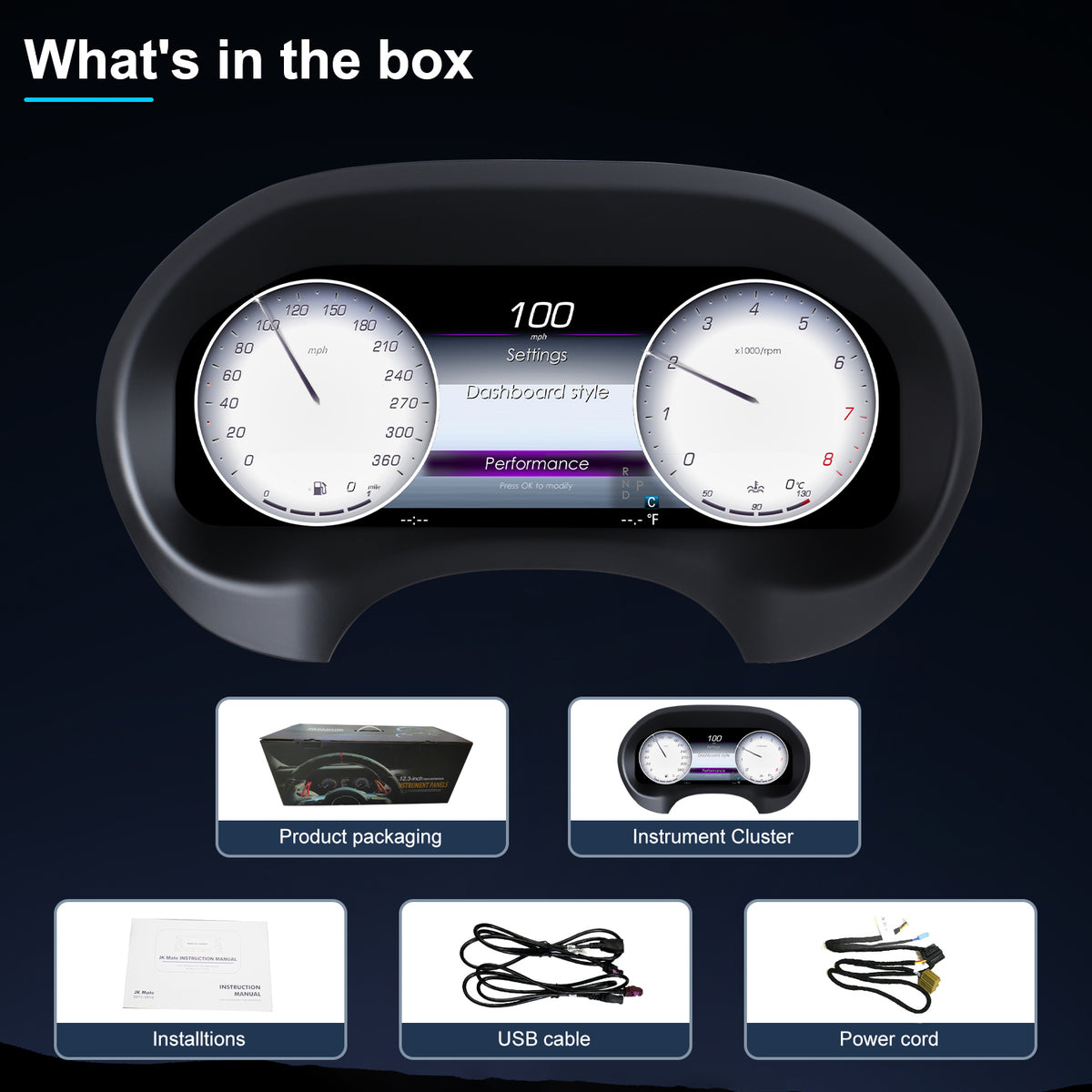 Benz Vito Digital Instrument Cluster 2016-2023 | 12.3" QLED - Topdisplay 2016 2017 2018 2019 2020 2021 2022 2023