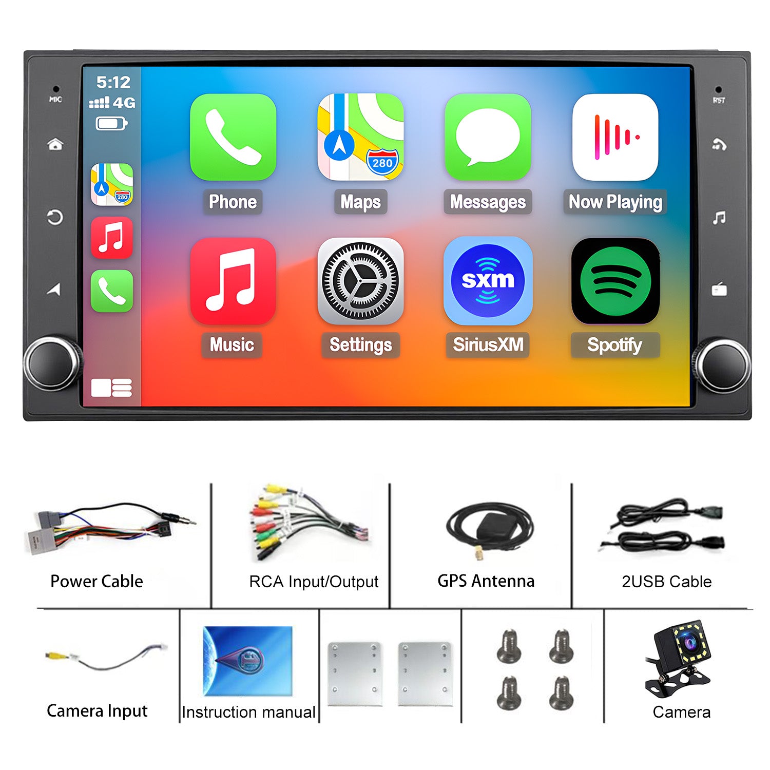Upgrade your OEM Radio Nissan Sunny with 7" touch screen car radio stereo featuring Apple CarPlay & Android Auto. Fits Nissan Sunny 2014 2015 2016 2017 2018 2019