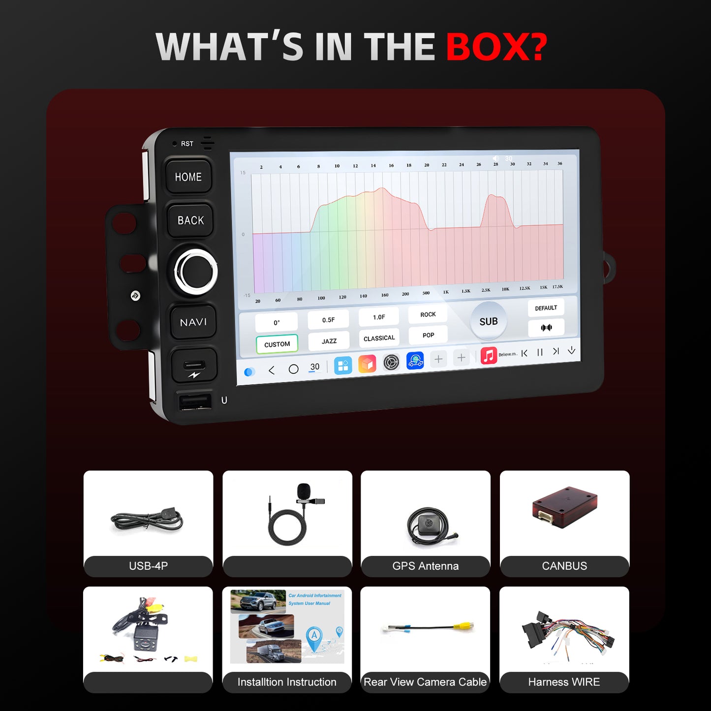 Chevy Colorado Radio upgrade 2004-2012 CarPlay Stereo Screen - Topdisplay 2004 2005 2006 2007 2008 2009 2010 2011 2012 Chevrolet Replacement
