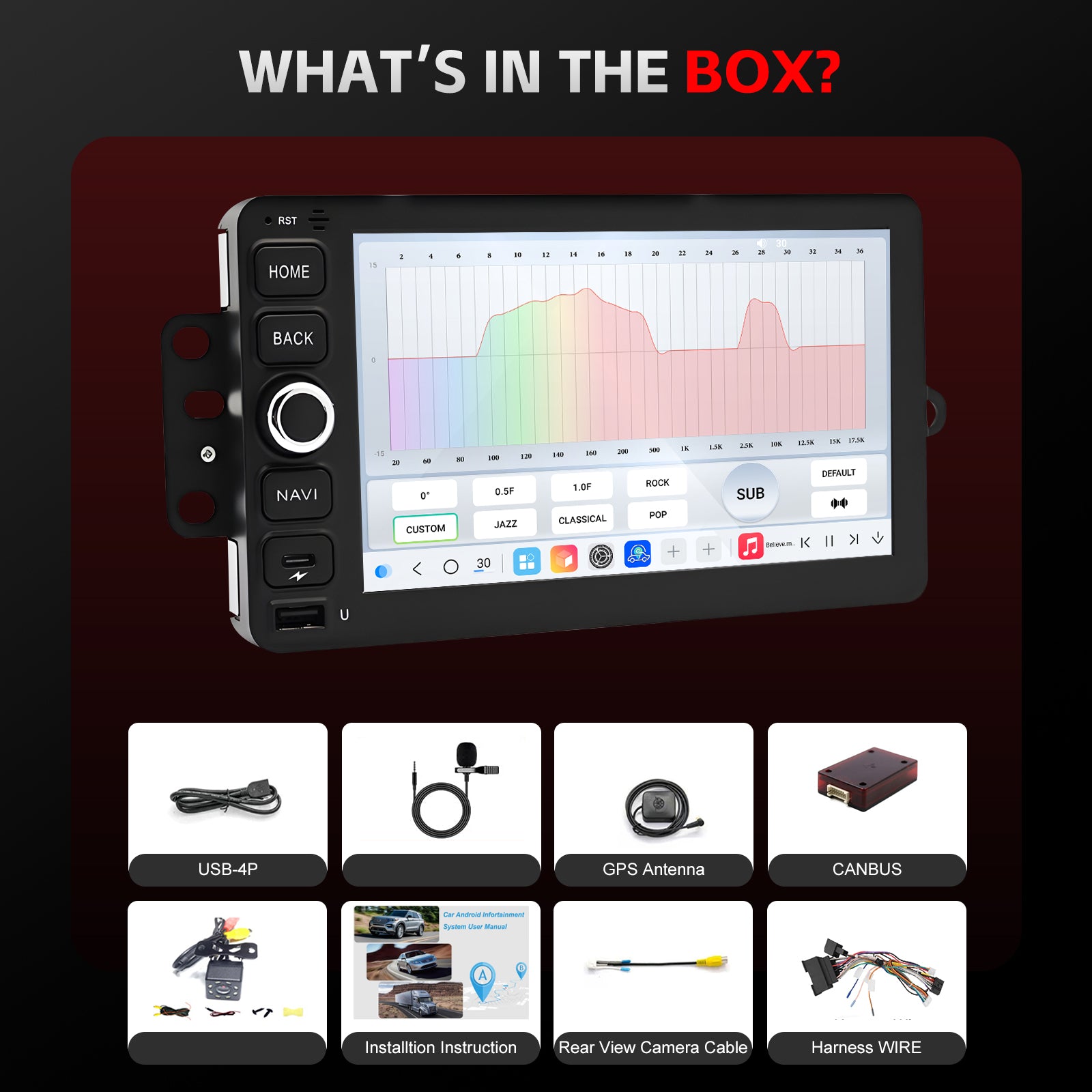 Chevy Colorado Radio upgrade 2004-2012 CarPlay Stereo Screen - Topdisplay 2004 2005 2006 2007 2008 2009 2010 2011 2012 Chevrolet Replacement