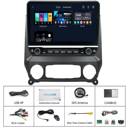Chevy Silverado Radio upgrade 2014-2018 CarPlay Stereo Screen-Topdisplay 2014 2015 2016 2017 2018  Chevrolet Replacement Headunit Apple Android Auto Accessories Pantalla Estéreo